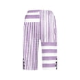 thumbnail image 4 of Cmfcve Women's Capri Knee Length Printed Dressy Casual Elastic Waist Linen Summer Pants with Pockets, 4 of 5