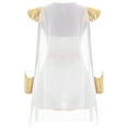 thumbnail image 2 of YiZYiF Women's Halloween Ancient Roman Empress Costume Greek God Toga Fancy Dress Mythology Cosplay White-A 3XL, 2 of 7