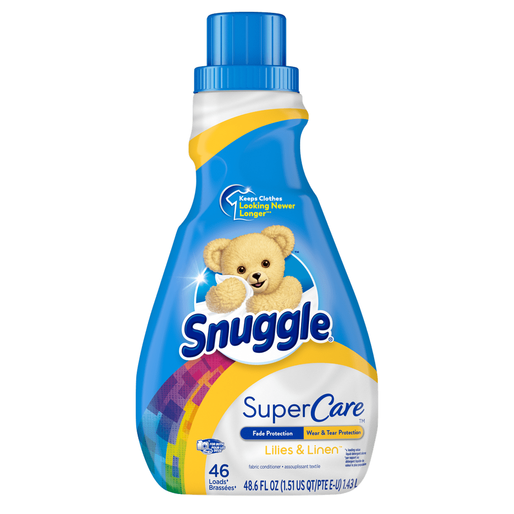 Snuggle SuperCare Liquid Fabric Softener, Lilies and Linen, 48.6 Ounce, 46 Loads