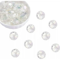 U8MO 10x 20mm Clear Acrylic Faceted Chunky Bead for Jewelry Making Jewelry Making