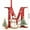 M, variant on HomeDM 26 Letter Ornaments Hanging Pendant 2D Acrylic Letter Christmas Stocking Tag Xmas Tree Decorations Red Initial Alphabet for Wedding Party Garland Decor Letter S