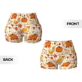 thumbnail image 5 of Lsque Pumpkin Fall Pears Pattern High Waisted Biker Shorts for Women-Tummy Control Fitness Athletic Workout Running Yoga Gym Shorts,Moisture-Wicking-X-Large, 5 of 9