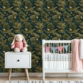 thumbnail image 3 of Garden Peel and Stick Wallpaper 23.6in x 9.8ft Elegant Crane Willow Tree Dark Blue Contact Paper Vinyl Waterproof Self Adhesive Wall Paper for Bedroom Shelf Cabinet Renter Friendly, 3 of 8