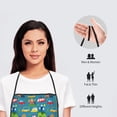 thumbnail image 4 of Zufioo Cars Transportation Print Tie-up Apron, Unisex Kitchen Apron - Oil-proof, Stain-proof and Waterproof, Suitable for Restaurants and Service Industries-One Size, 4 of 9