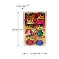 thumbnail image 3 of Christmas Tree Decorations Plastic Bells 5 cm 6 Pack with Gold Hanging Cord for Holiday Tree Wreath and Home Decoration, 3 of 9