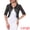 Black, variant on Women's Lace Shrug Ruffle Cardigan Open Front Half Sleeve Bolero XS Black