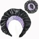 thumbnail image 4 of Gorro cabello, gorro de de seda para la cabeza, sombrero para Púrpura shamjiam Bonnet del sueño, 4 of 4