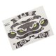 thumbnail image 5 of VR Glasses Stickers Ultrathin Cool Cartoon Pattern Protective VR Stickers for PICO 4 VR Headset Black Skull, 5 of 5