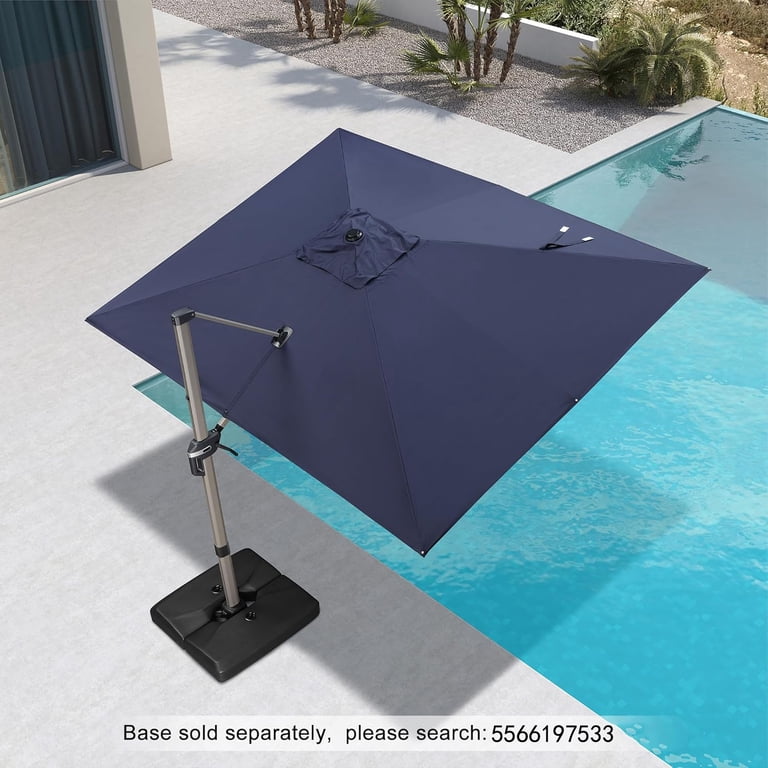 Purple Leaf 9 11 ft Patio Umbrella, Outdoor Large Rectangular Cantilever Umbrella Hanging Offset Umbrella with Aluminum Handle for Pool, Deck Garden, Purple Leaf 9 11 ft Patio Umbrella, Outdoor Large Rectangular Cantilever Umbrella Hanging Offset Umbrella with Aluminum Handle for Pool, Deck Garden,