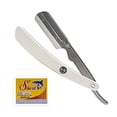 thumbnail image 4 of Stainless Steel Straight Edge Barber Razor - Parker SRW & 100 Shark Super Stainless Blades, 4 of 5