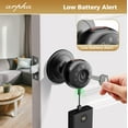 thumbnail image 4 of ARPHA Smart Fingerprint Door Knob, Keyless Entry Door Lock with App Control, Smart Door Knob with Keypad, One-Time Code, Anti-Peeping Password, Biometric Fingerprint Unlock, 4 of 8