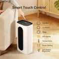 thumbnail image 3 of PhiloDeco Space Heater, 1500W Electric Ceramic Tower Heater, Fast Heating with Thermostat and Remote, 80°Oscillating, 3 Modes for Office, Living Room, Bedroom, 3 of 8
