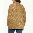 thumbnail image 5 of HongQid Plus Size Cardigan for Women Shimmer Glitter Open Front Cardigans Long Sleeve Tops, 5 of 5