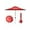 Brick red, variant on Domi 10FT Patio Umbrella, Outdoor Table Umbrella with Push Button Tilt and Crank, UV Protection Waterproof Market Sun Umbrella with 8 Sturdy Ribs for Garden, Deck, Backyard, Pool,(Beige)