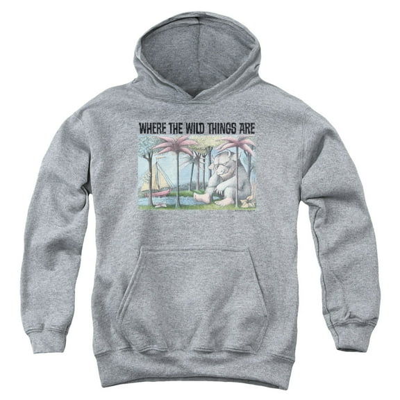Where The Wild Things Are - Cover Art - Youth Hooded Sweatshirt - Large
