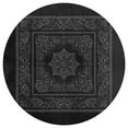 thumbnail image 3 of BANDANA BLACK GRAY Round Carpet Circle Rug Outdoor Patio Area Rug Washable Large Area Rugs Hallway Room Decor Fitness Mats, 3 of 8