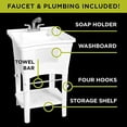 thumbnail image 2 of Zenna Home Station d'Assainissement Ergo Tub, Blanc, 2 of 5