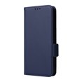 thumbnail image 3 of for Samsung Galaxy S25 Wallet Case, Lychee Pattern PU Leather Purse Cover with Card Holder, Flip Kickstand, Magnetic Clasp, Full Body Shockproof Silicone Inner Shell Protective Phone Case, Darkblue, 3 of 9