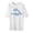 White, variant on Bibifish Mens T-Shirt Graphic Cancun Dolphin Print Crew Neck Short Sleeve Oversized Loose Fit Tee Vacation Themed Casual Wear Top