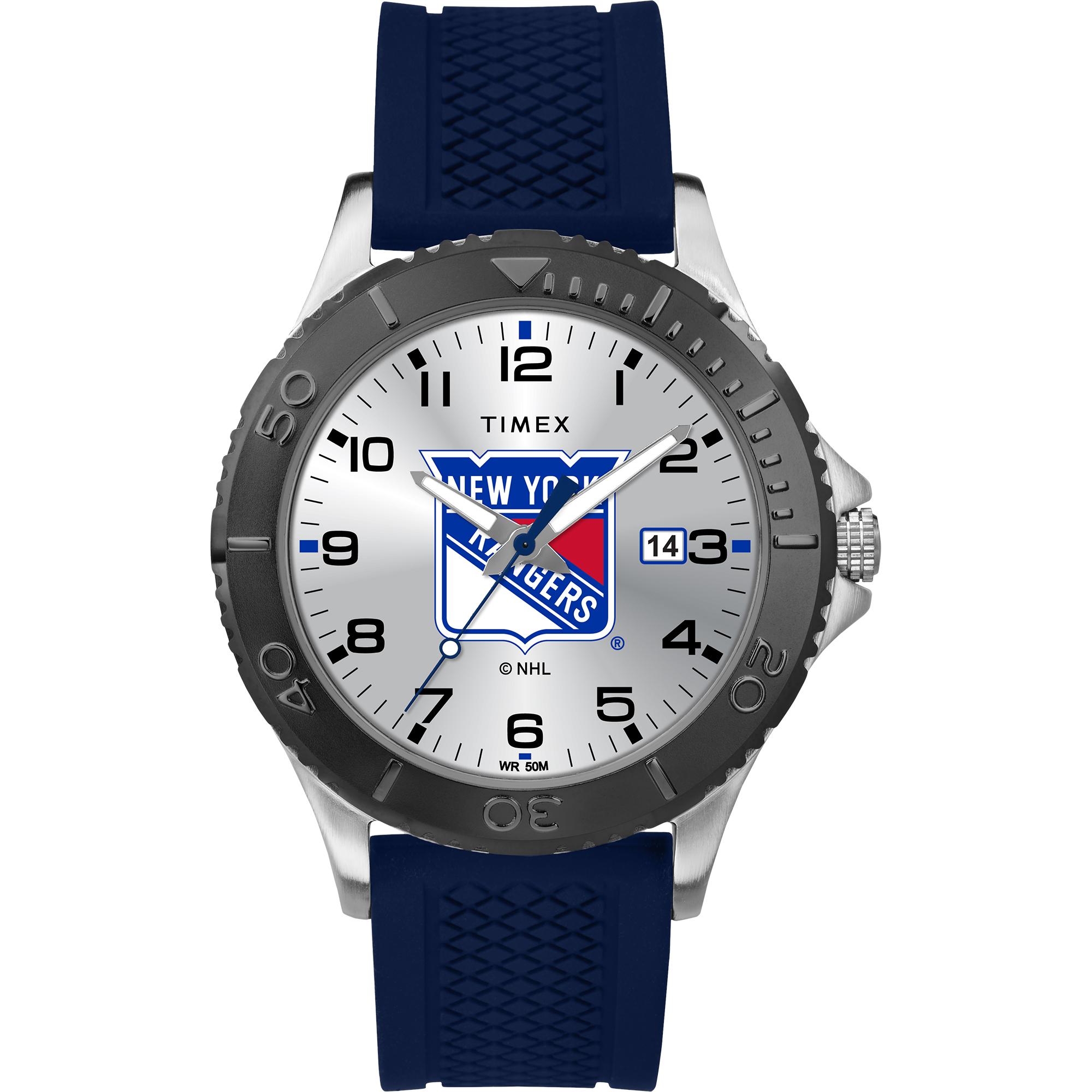 Timex Timex NHL Tribute Collection Gamer Blue Men's Watch, New York
