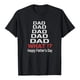 thumbnail image 1 of Camiseta del día del padre Camiseta de manga corta con estampado de letras de verano para hombre y mujer Regalo para el padre Pompotops  hfajkhk132230, 1 of 6
