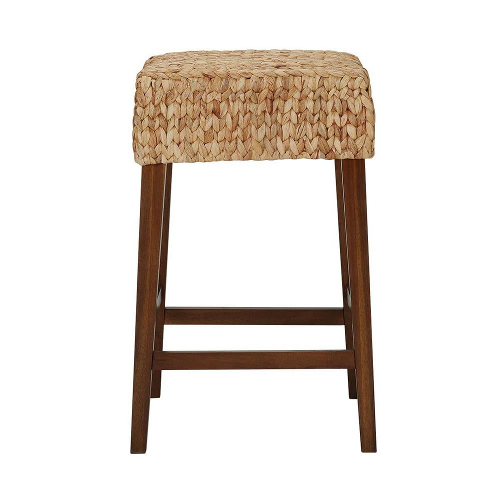 Home Decorators Collection Walnut Finish Backless Counter Stool with