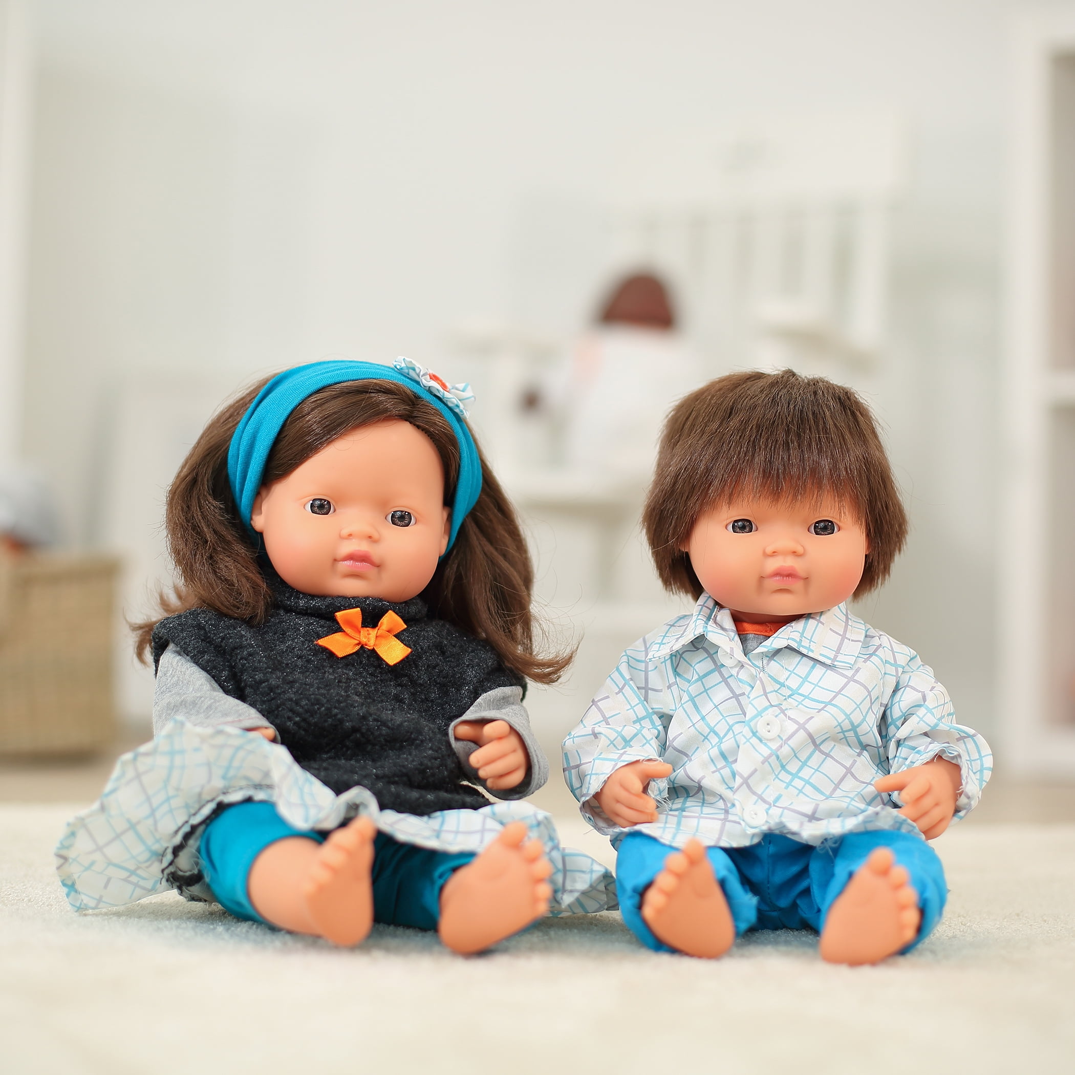 Miniland Baby Doll Caucasian - Mildred & Dildred