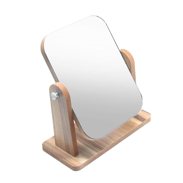 Bathroom, The Vanity Mirror Standing Wooden Vanity Mirror L