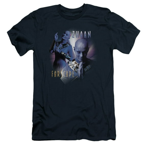 Farscape Zhaan S/S Adult 30/1 T-Shirt Navy