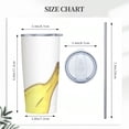 thumbnail image 3 of COMIO  Banana Pattern Water Bottle with Straw Lid Vacuum Insulated Stainless Steel Thermo Flask for Sports Cycling Hiking School Home, 3 of 7