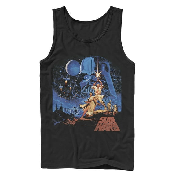 Men's Star Wars Classic Scene Tank Top Black 2X Large