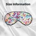 thumbnail image 3 of Rocae Colorful Watercolor Dots for Mask for Women Men, Luxury Eye Cover Eye Shade with Adjustable Strap for Travel, Nap, Meditation, 3 of 7