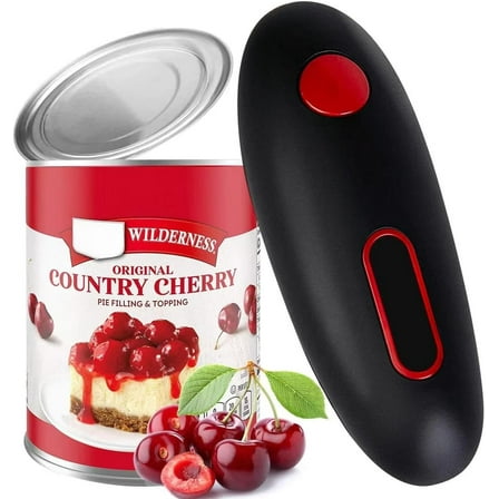 Mixfeer Electric Can Opener, No Sharp Edge Can Opener, One-Touch Electric Can Opener with Auto Shut, Kitchen Gadgets for Seniors, Arthritis