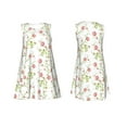 thumbnail image 7 of KLL Roses Flowers Pattern Womens Summer Dresses 2025,Loose Round Neck Sleeveless Sundresses Tank Dresses with Pockets, 7 of 7