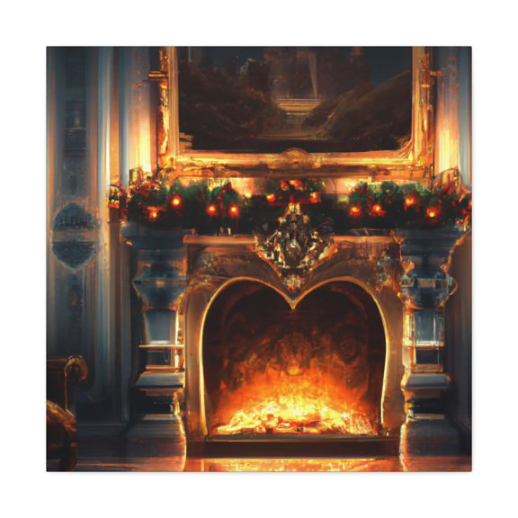 Fire in the Hearth - Canvas