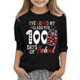 thumbnail image 2 of Herrnalise 100 Days of School Shirt: Women Happy 100th Days Teacher Shirts School Days Shirt Casual Short Sleeve Tee Tops For 3-12 Years, 2 of 5