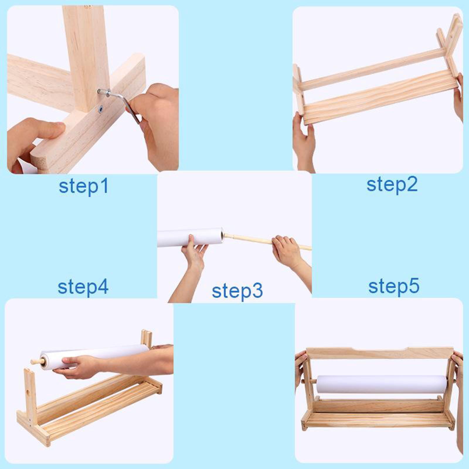 FVDPWYE 10/20/30m Arts Crafts Easel Paper Roll for DIY Watercolor Acrylic - 44cmx10m