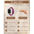 thumbnail image 3 of Wearlizer Beaded Agate Band Compatible with Apple Watch 38/40/41/42/44/45/46/49mm, Handmade Natural Stone Stretch Bracelet for Women, Boho Strap for iWatch Series 11/10/9/8/7/6/5/4/SE/Ultra, 3 of 7