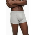 thumbnail image 4 of Calvin Klein Men's Cotton Classics 3-Pack Trunk, Cerise Lipstick, Grey Heather, Blue Edge, X-Large, 4 of 4