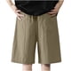 thumbnail image 2 of Pantalones Cortos de Carga de los Hombres con Cordón Sólido Cintura Deportivo Pantalones Cortos de Gimnasio con Bolsillos, Desgaste Casual de Toda la Temporada, 2 of 5