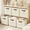 Beige, variant on EASHZMFYTBF Foldable Cube Storage Bin,Dlothes Orgainzer Labeled Storage Cub,Toy Storage Box Shelves Baskeis - Mint Green-Cube 11" / 6pcs