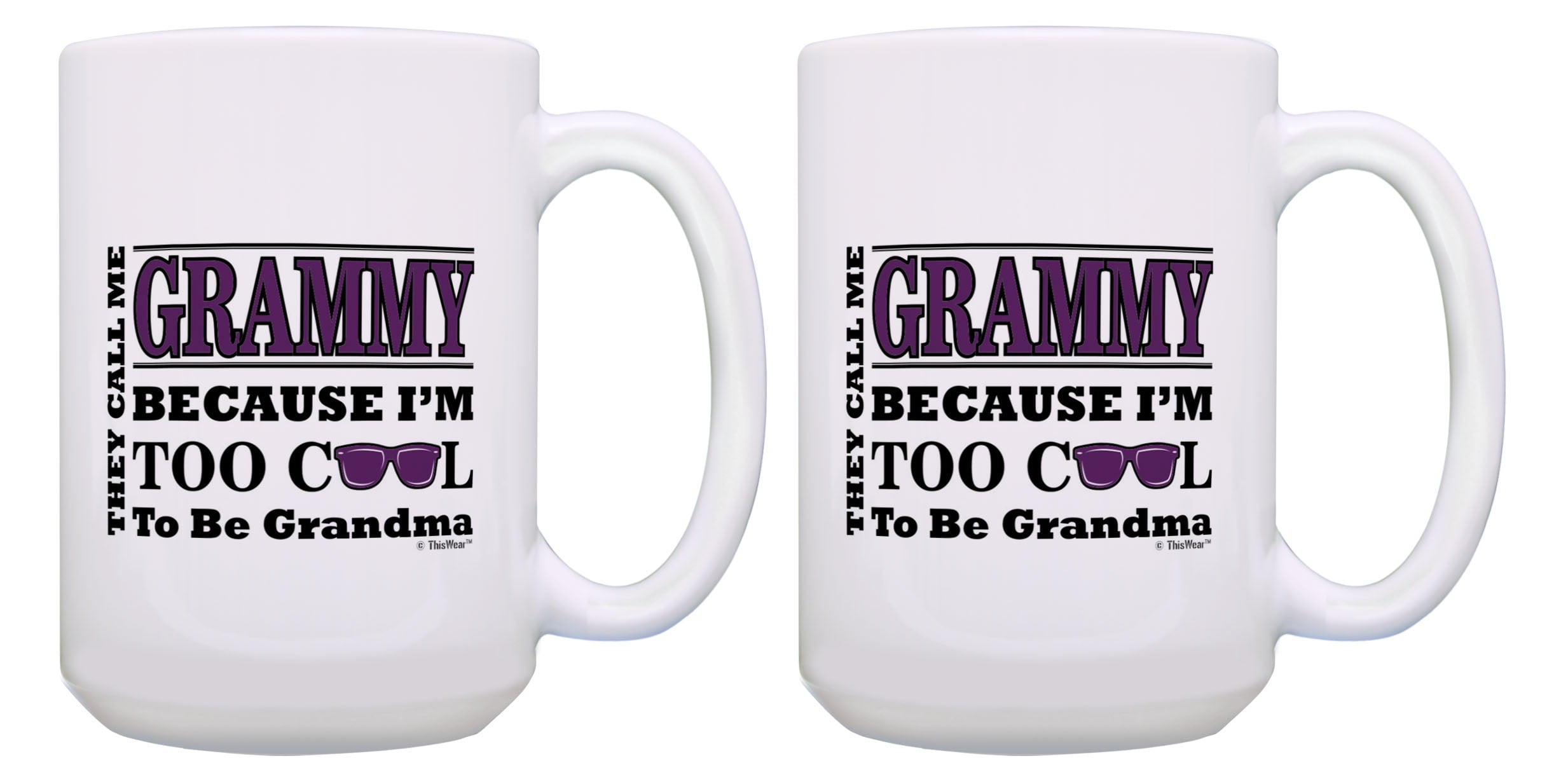 "My Favorite People Call Me Grammy" Ceramic Coffee Mug - 11oz Floral Grandma Gift Mug For Christmas, Mother's Day