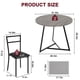 thumbnail image 4 of Juego de comedor para 2 personas, mesa redonda moderna con 3 piezas para cocina, 4 of 7