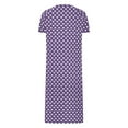 thumbnail image 5 of Tnhcen Women's Heart Print Zip-Up Long Pajama Dress Milk Silk Double-Sided Fleece Sleepwear Long Robe with Pockets S-2XL Cozy Loungewear, 5 of 7