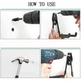 thumbnail image 3 of 2 Pieces Storage Hook, Double Garage Hooks Wall Mounted Bike Hook, Steel Garage Storage Utility Hooks with Non-Slip Coating, for Power Tools, Bikes, Ladders, 3 of 5