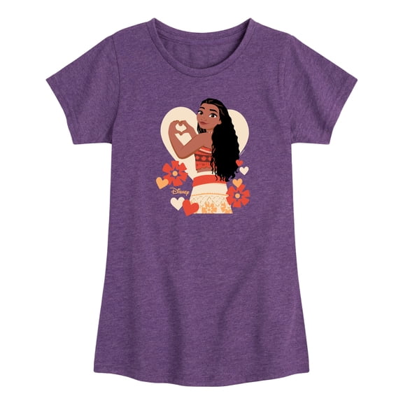 Moana - Love Moana - Toddler Girls Fitted Short Sleeve T-Shirt