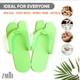 thumbnail image 5 of Pedicure Slippers – EVA Foam 12 Pairs – One Size Fits All Disposable Anti-Slip Flip Flops for Pedicure – Comfortable and Safe – 4 Fun Colors – Ideal for Spa, Nail Salon, 5 of 6
