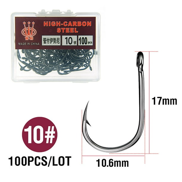 EDTara Fishing Hooks Portable Multi-size High Carbon Steel Fishhook With  Barbs Fishing Tackle Accessories For Gifts 