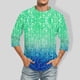 thumbnail image 2 of Men'S Round Neck Three-Quarters Sleeve Top Casual Fashion T-Shirt 3XL, 2 of 5