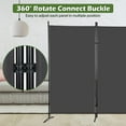 thumbnail image 4 of Dkelincs 3 Panels Room Divider Folding Room Partition Privacy Screen Portable Freestanding Room for Home Office, Gray, 4 of 7